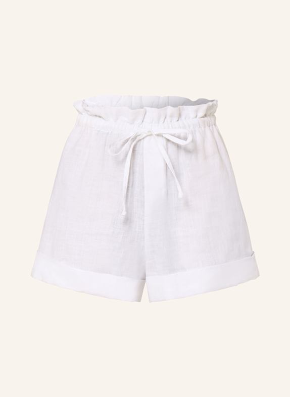 DRYKORN Paperbag shorts EDICT in linen WHITE