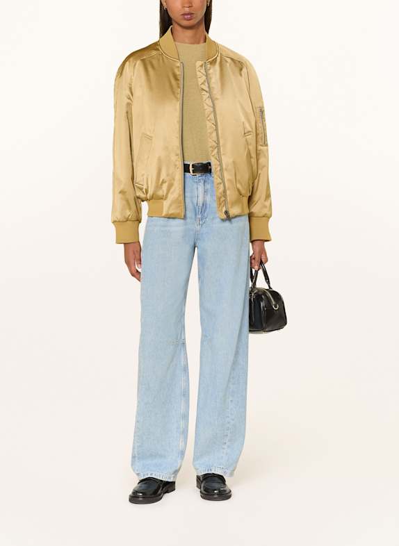 DRYKORN Bluzon satynowy BRAYS BRĄZOWY