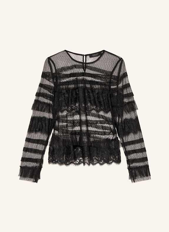 ALLSAINTS Bluse ARLEA mit Spitze SCHWARZ