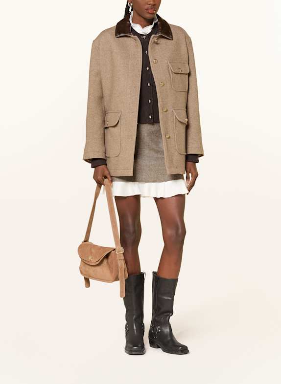 SANDRO Umhängetasche BEIGE