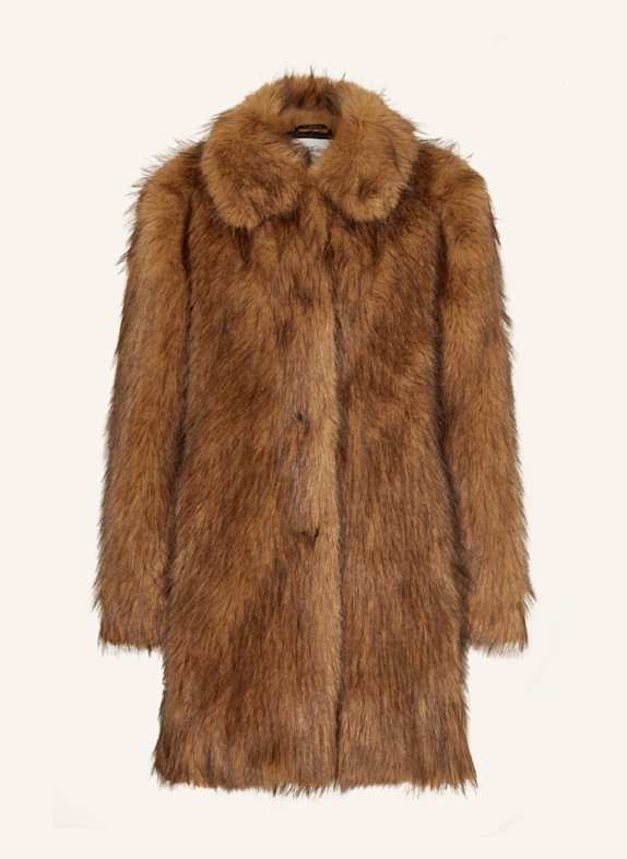 ba&sh Kunstfell-Mantel LESTOR BEIGE