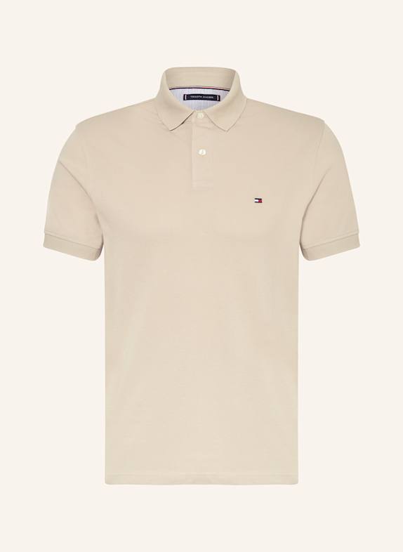 TOMMY HILFIGER Koszulka polo z piki regular fit BEŻOWY