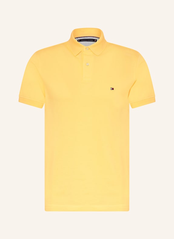 TOMMY HILFIGER Koszulka polo z piki regular fit ŻÓŁTY