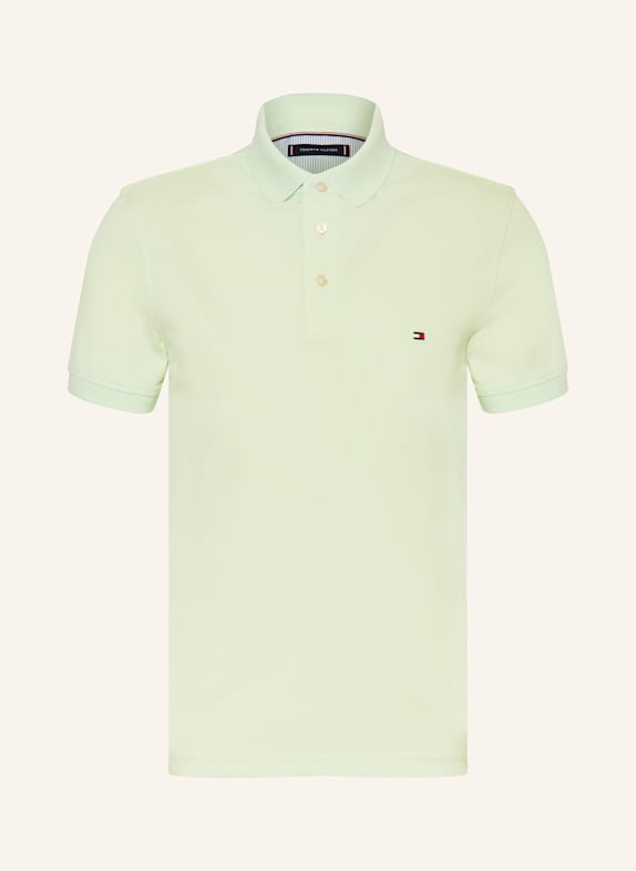 TOMMY HILFIGER Koszulka polo z piki slim fit JASNOZIELONY