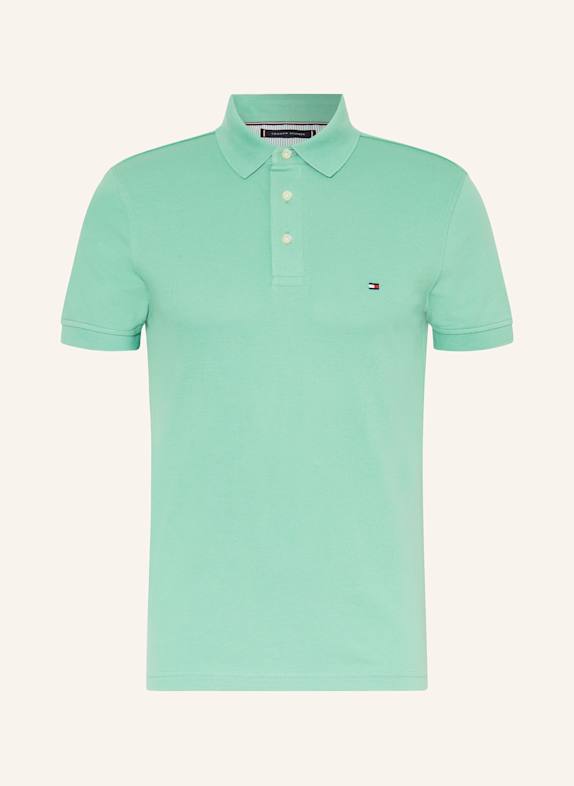TOMMY HILFIGER Koszulka polo z piki slim fit ZIELONY