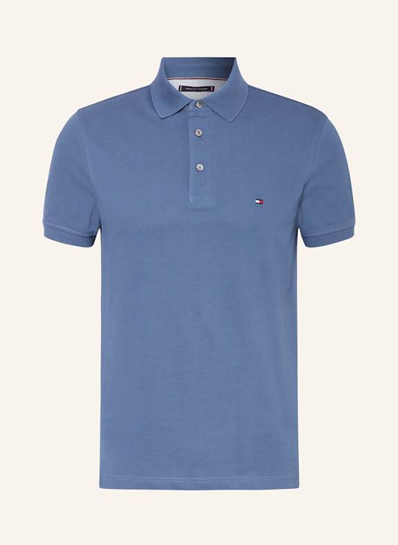TOMMY HILFIGER Koszulka polo z piki slim fit NIEBIESKI