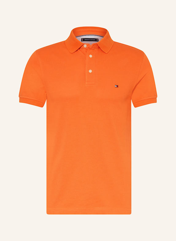 TOMMY HILFIGER Koszulka polo z piki slim fit POMARAŃCZOWY