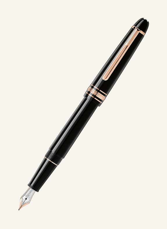 MONTBLANC Pióro wieczne MEISTERSTÜCK CZARNY/ RÓŻOWOZLOTY