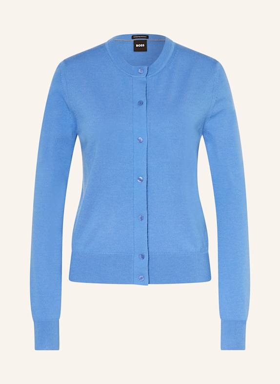 BOSS Strickjacke FADENASI BLAU