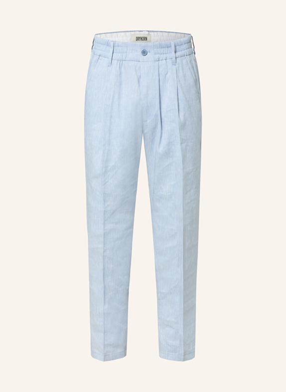 DRYKORN Anzughose CHASY Extra Slim Fit mit Leinen HELLBLAU