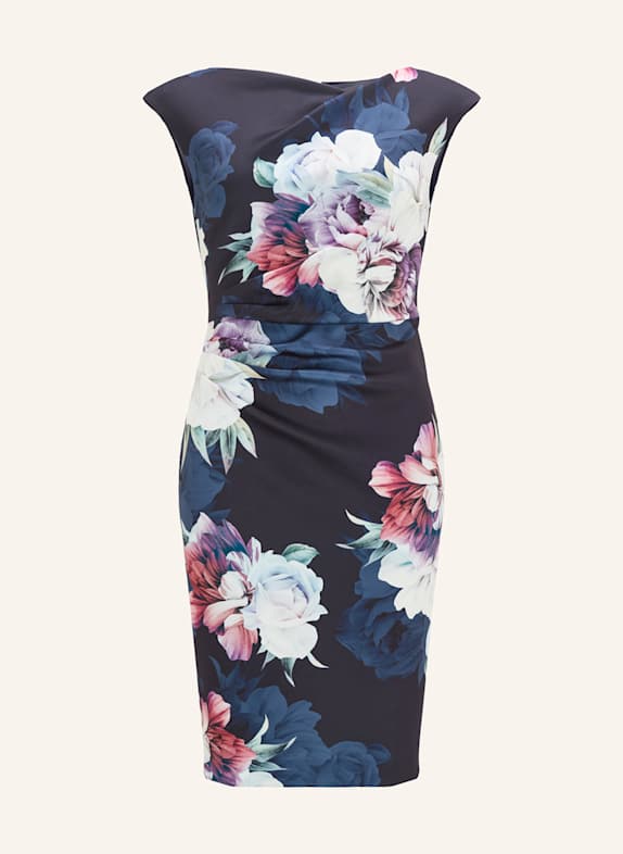SWING Etuikleid DUNKELBLAU/ MINT/ LILA