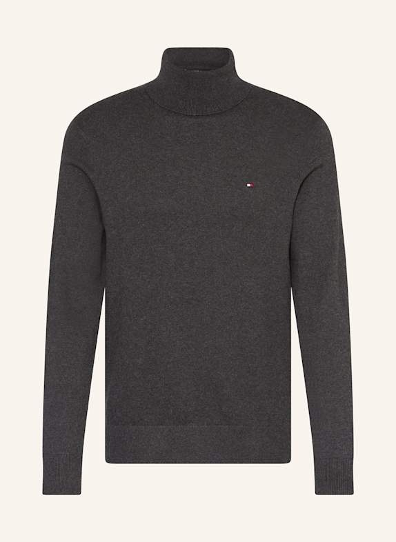 TOMMY HILFIGER Rollkragenpullover DUNKELGRAU