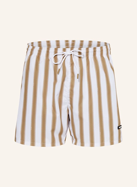 BOSS Badeshorts PIRANHA WEISS/ BEIGE