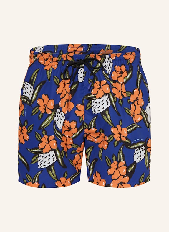 BOSS Badeshorts PIRANHA BLAU/ LACHS/ GRÜN