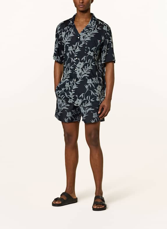TOMMY HILFIGER Cămașă de resort Comfort Fit ALBASTRU ÎNCHIS / ALBASTRU-CENUȘIU