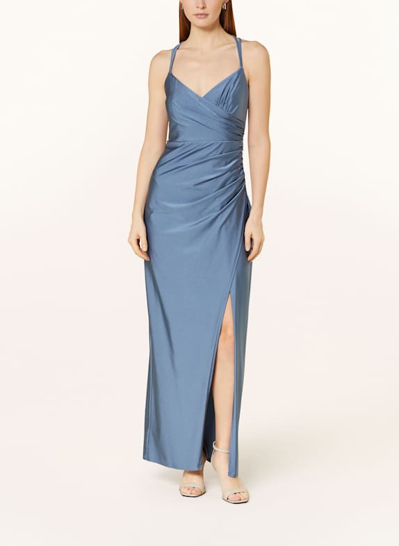 Suddenly Princess Abendkleid aus Satin BLAU