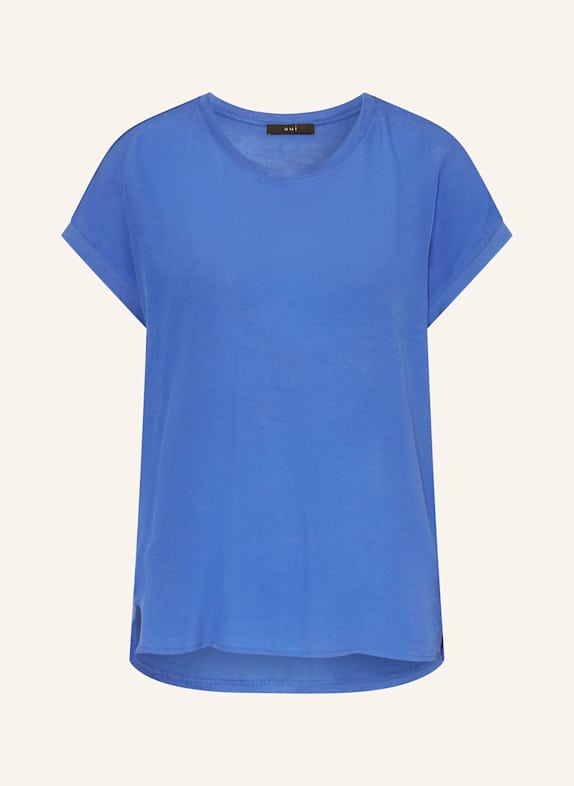 oui Shirt blouse in mixed materials BLUE