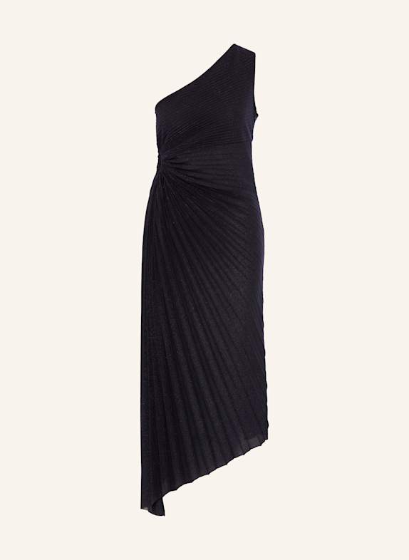 V by Vera Mont Cocktailkleid mit Glitzergarn und Cut-out DUNKELBLAU