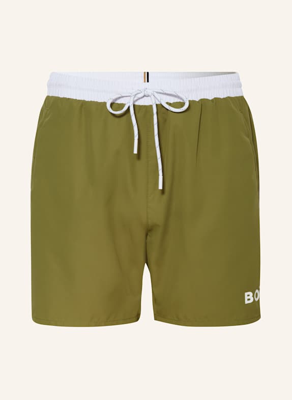 BOSS Badeshorts STARFISH OLIV/ WEISS