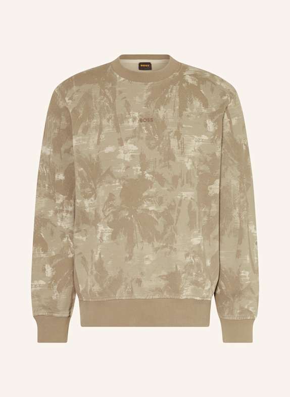 BOSS Sweatshirt WE_JUNGLE BEIGE/ BROWN/ KHAKI