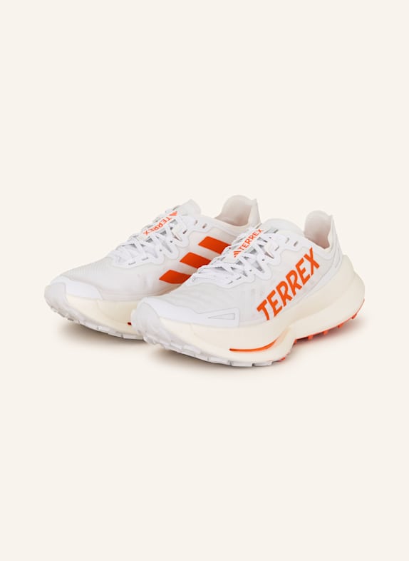 adidas TERREX TERREX AGRAVIC SPEED ULTRA trail running shoes WHITE / CREAM / ORANGE