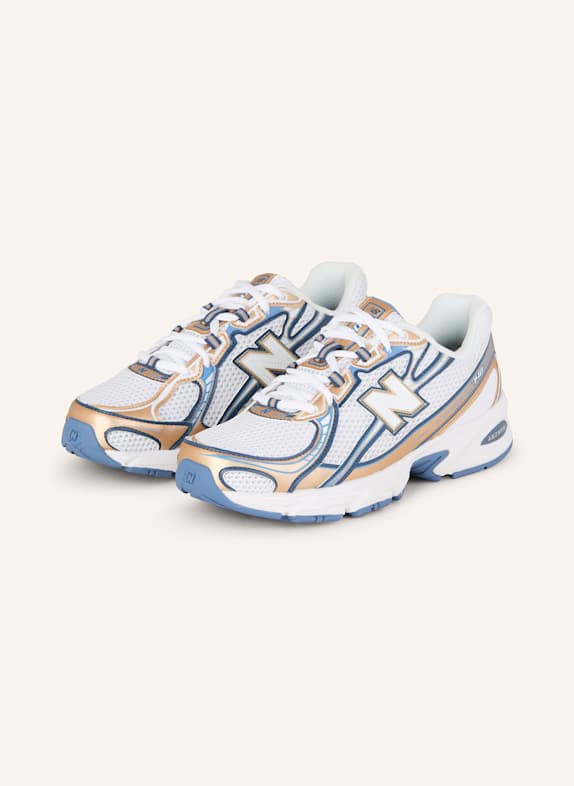new balance Sneaker 740 WEISS/ HELLBLAU/ GOLD