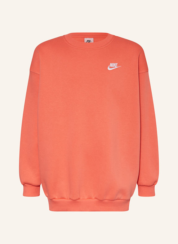 Nike Bluza nierozpinana CLUB JASNOCZERWONY