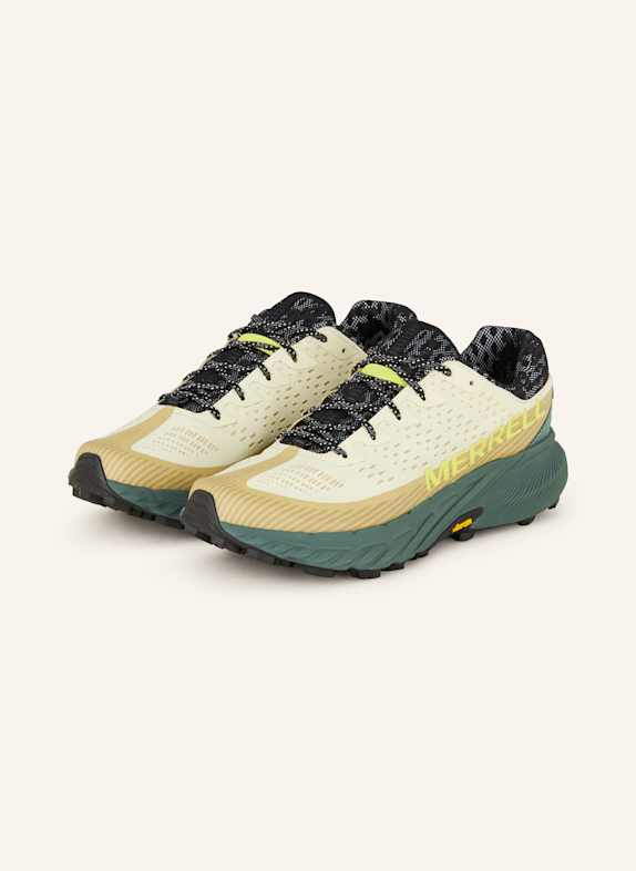 MERRELL Trailrunning-Schuhe AGILITY PEAK 5 ECRU/ BEIGE/ DUNKELGRÜN