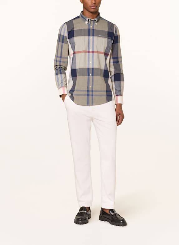 Barbour Hemd HARRIS Tailored Fit TAUPE / DUNKELBLAU / BEIGE