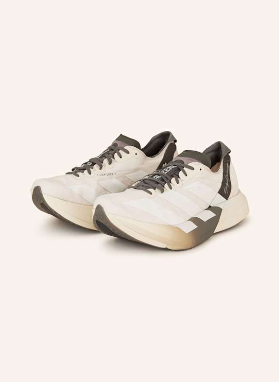 Y-3 ADIOS PRO 4 running shoes CREAM/ DARK GRAY