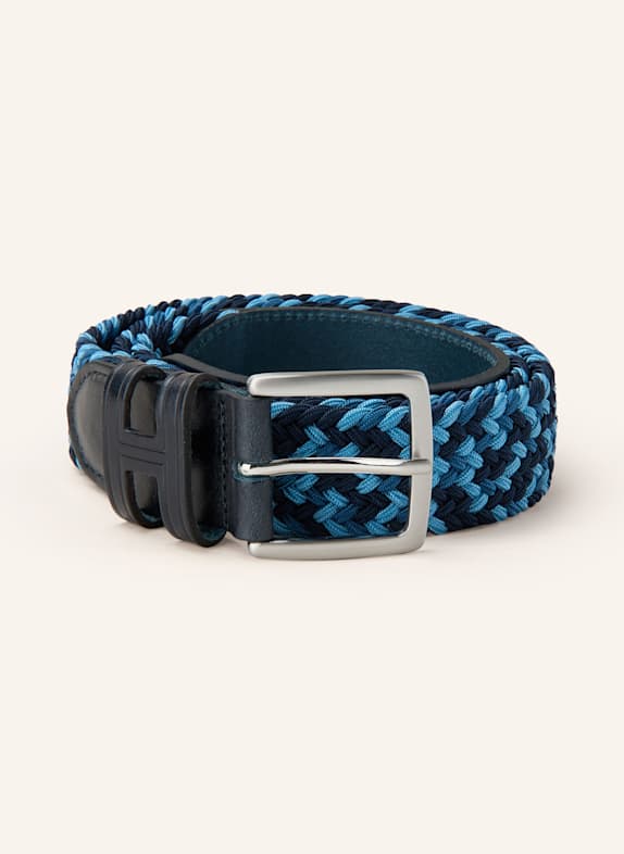 HACKETT LONDON Gürtel MULTI PARA PLAIT BLT DUNKELBLAU/ HELLBLAU