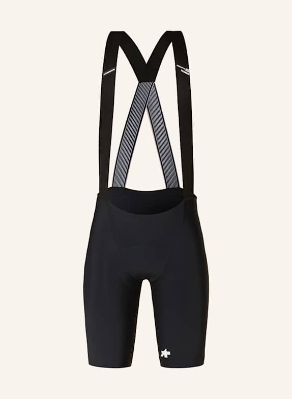ASSOS EQUIPE R S11 cycling shorts with straps and padded insert BLACK
