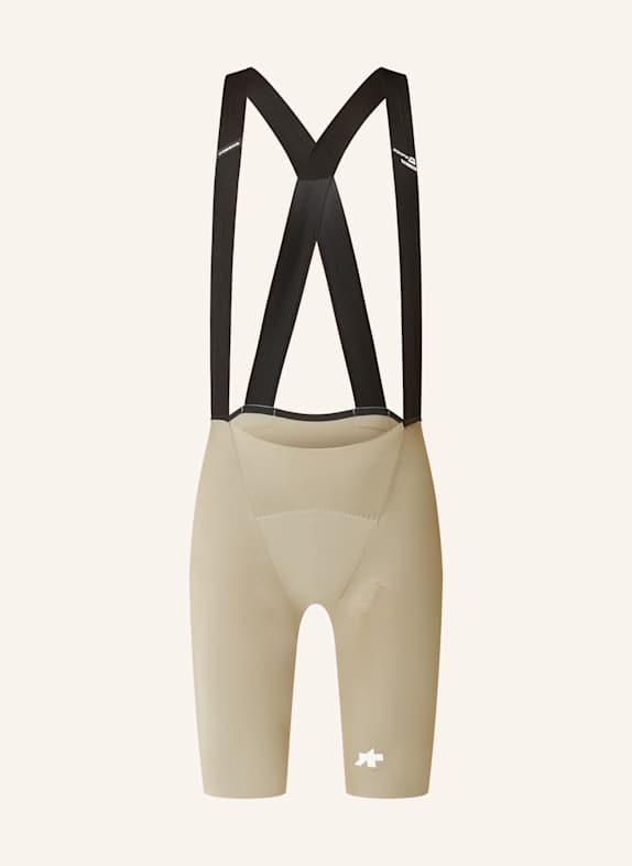 ASSOS EQUIPE R S11 cycling shorts with straps and padded insert KHAKI