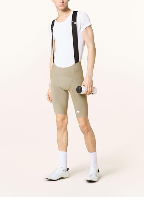 ASSOS Fietsbroek EQUIPE R S11 met bretels en gewatteerde inzetstukken KAKI