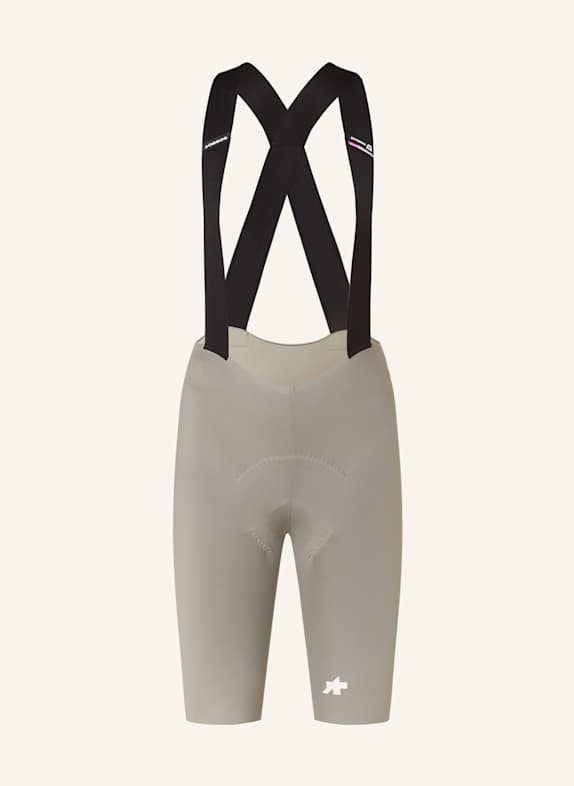 ASSOS DYORA R S11 cycling shorts with straps and padded insert KHAKI
