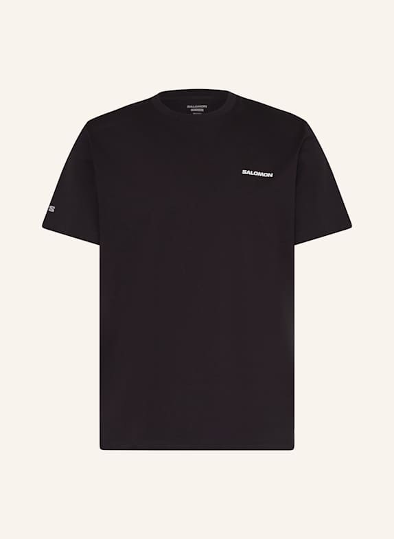 SALOMON T-shirt CHEST LOGO CZARNY