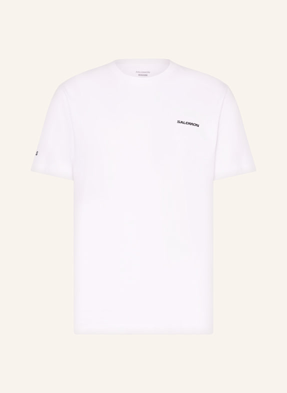 SALOMON T-shirt CHEST LOGO BIAŁY