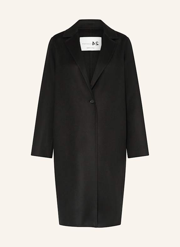 manzoni 24 Wollmantel SCHWARZ