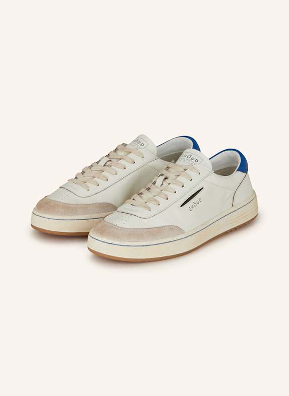 GHOUD Sneaker LIDO WEISS/ BEIGE/ BLAU