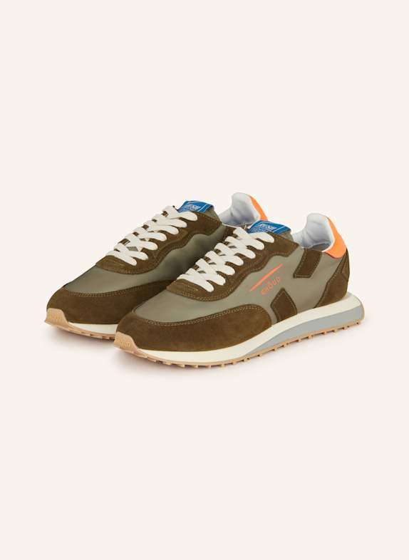 GHOUD Sneaker RUSH OLIV/ NEONORANGE