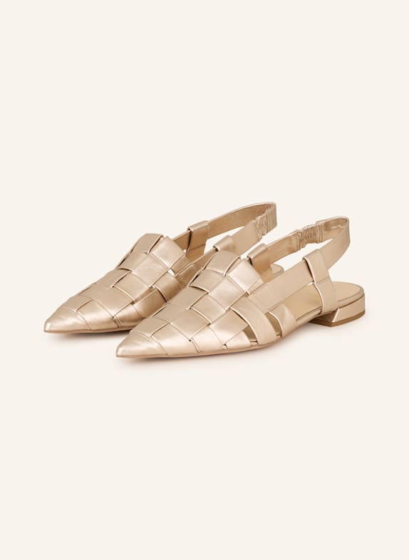 Högl Sling-Ballerinas WEISSGOLD
