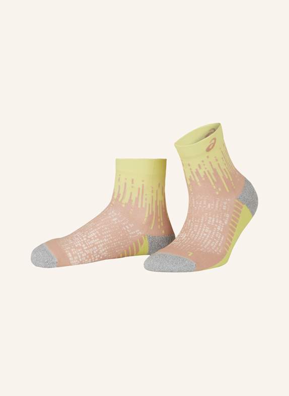 ASICS Laufsocken PERFORMANCE RUN SOCK QUARTER HELLGRÜN/ HELLGRAU/ HELLBRAUN