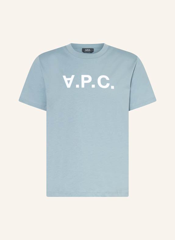 A.P.C. T-Shirt Standard Grand VPC BLAUGRAU/ WEISS