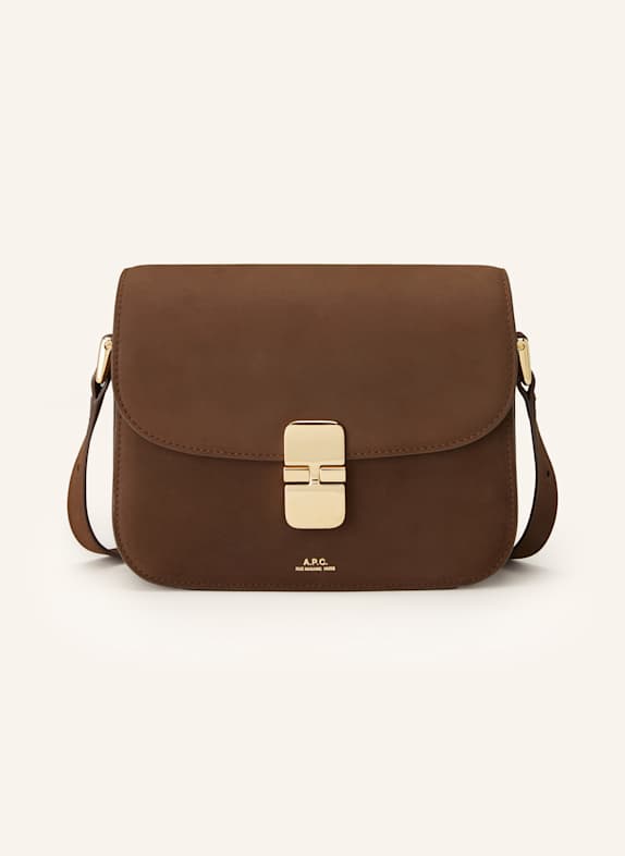A.P.C. Umhängetasche GRACE DUNKELBRAUN