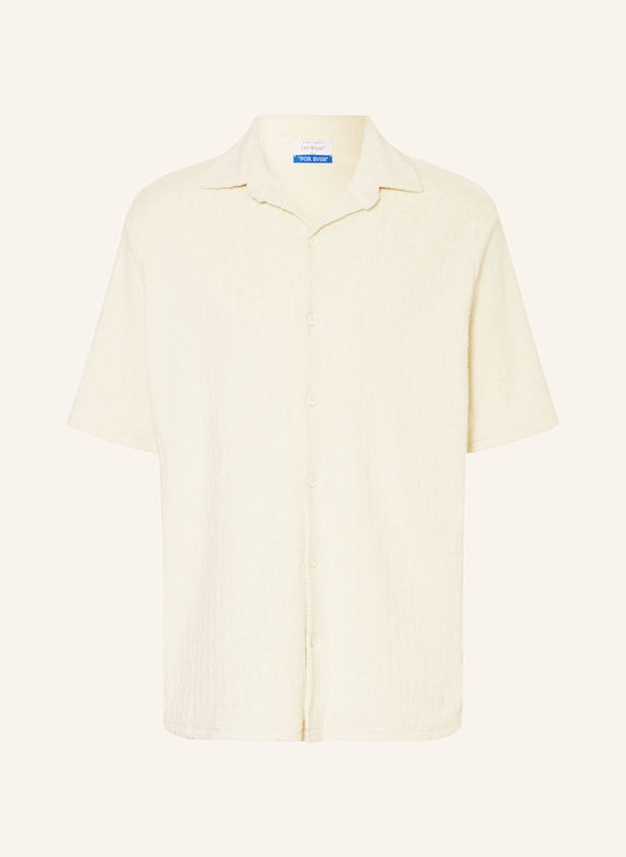 Off-White Resort shirt comfort fit in terry cloth CREAM