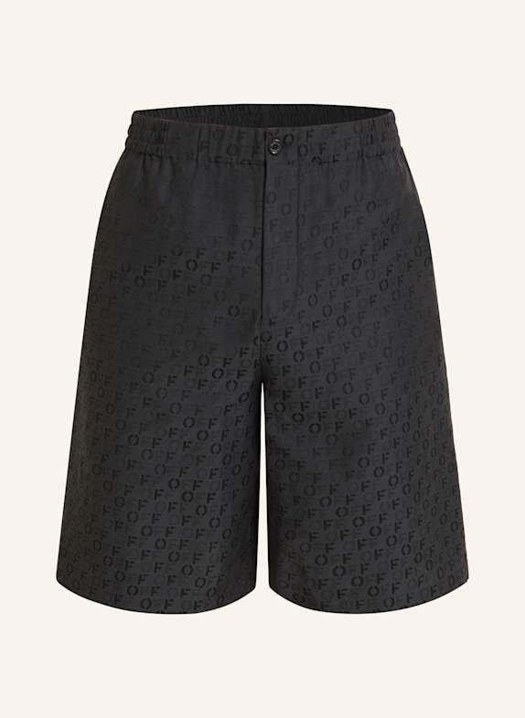 Off-White Shorts with silk BLACK