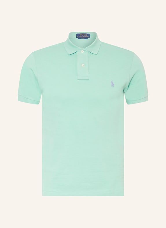 POLO RALPH LAUREN Koszulka polo z piki slim fit MIĘTOWY