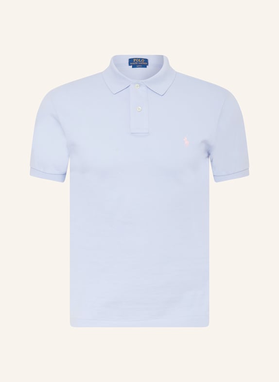 POLO RALPH LAUREN Koszulka polo z piki slim fit JASNOFIOLETOWY