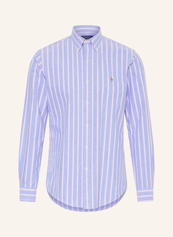 POLO RALPH LAUREN Oxfordhemd Custom Fit BLAU/ WEISS/ ROSA