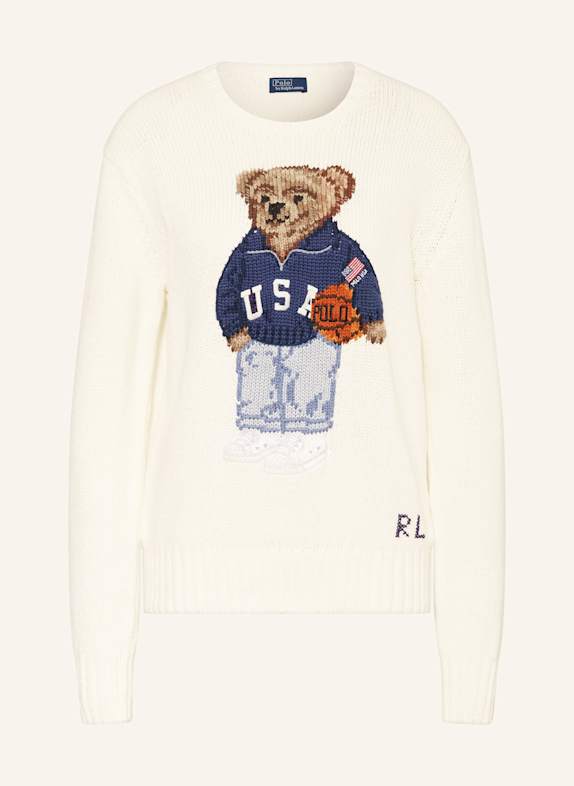 POLO RALPH LAUREN Sweter BIAŁY